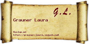 Grauner Laura névjegykártya